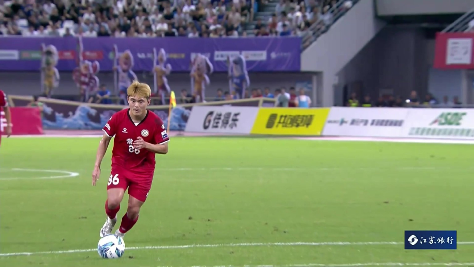 常州请来黄紫昌也没用？黄紫昌任意球攻门被泰州门将英勇扑出！