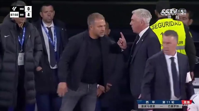 名场面！皇马巴萨替补席争吵，贺炜：安帅对弗里克说我什么没见过